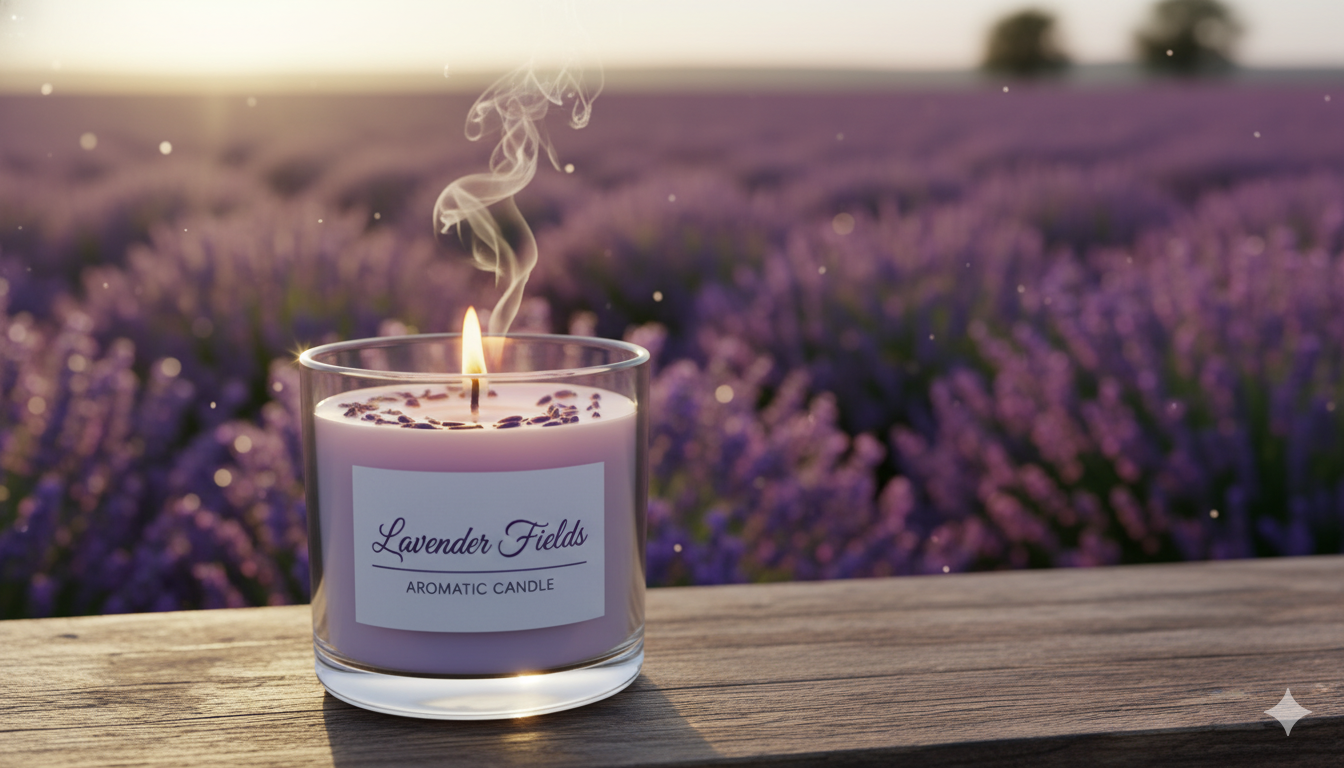 Lavender Fields Aromatic Candle